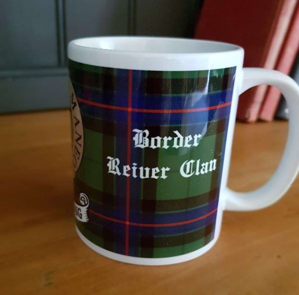 Clan Armstron border reiver mug side