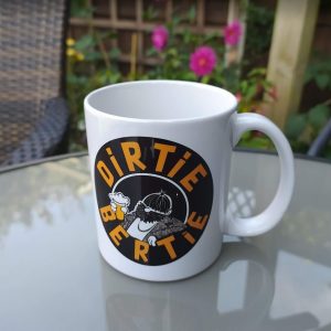 dirtie bertie rock band mug merchandise