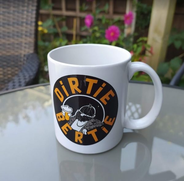 dirtie bertie rock band mug merchandise